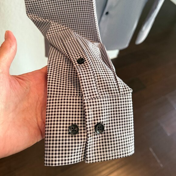 CONSTRUCT Slim Fit Performance Stretch Cooling Comfort Dress Shirt - Picture 5 of 9